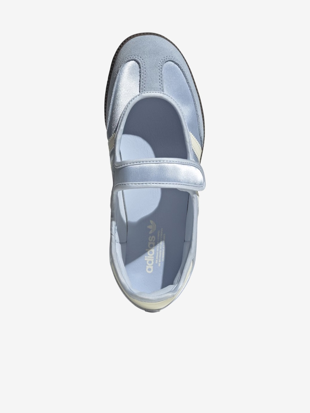 adidas Kids Light Blue Mary Jane Sneaker with White Accents